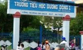  Trường tiểu học Dương Đông 1 nơi thầy P. công tác.