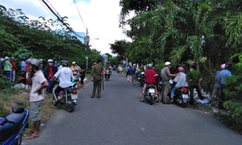 Khu vực tìm thấy thi thể nạn nhân.