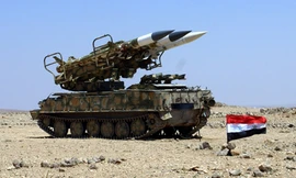 Tên lửa phòng không Syria gần khu vực biên giới với Thổ Nhĩ Kỳ. Ảnh: Southfront.