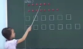 Học sinh đánh vần bằng tài liệu CNGD của GS Hồ Ngọc Đại .