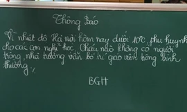 Nhiều trường linh động vẫn nhận trông trẻ khi nhiệt độ ở Hà Nội nhiều hôm dưới 10 độ C. Ảnh: Đỗ Hợp