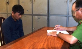 Đối tượng Nguyễn Trường Thanh tại Cơ quan công an