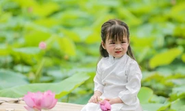 Bất chấp nắng nóng 40 độ C, chị em mọi lứa tuổi 'thả dáng' bên đầm sen 