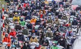 'Ma trận' ùn tắc giao thông ở Hà Nội ngày cuối năm