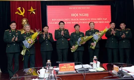 Bàn giao chức trách nhiệm vụ Tổng Biên tập báo Quân đội nhân dân