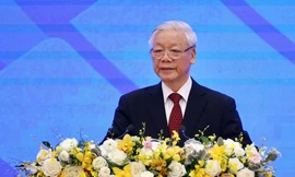 Hình ảnh Tổng Bí thư, Chủ tịch nước Nguyễn Phú Trọng dự Lễ khai mạc ASEAN 37