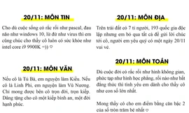 “Chất” ngất với bộ lời chúc 20/11 “đo ni đóng giày” cho từng bộ môn, bạn đã lưu lại chưa?