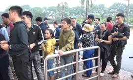 Bé gái 8 tuổi 'săn' vé AFF Cup xuyên đêm