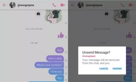 Facebook thử nghiệm tính năng thu hồi tin nhắn cho Messenger