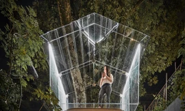 Nhà lơ lửng trên cây trong suốt độc nhất thế giới 