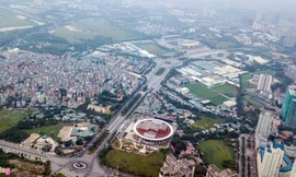 Toàn cảnh đường đua F1 tương lai tại Hà Nội từ trên cao