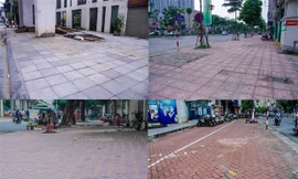 UBND TP Hà Nội yêu cầu các quận, huyện, thị xã không được triển khai thực hiện tràn lan các dự án xây dựng, cải tạo, chỉnh trang vỉa hè.