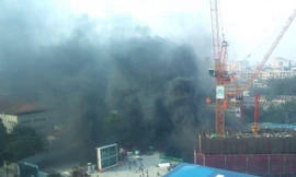 Hà Nội: Cháy lớn tại phố Đào Tấn