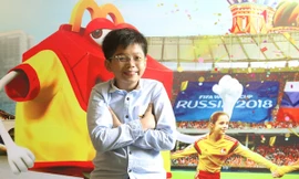 Cậu bé Việt ra sân ở trận chung kết World Cup 2018