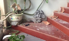 Hiện trường vụ nổ mìn