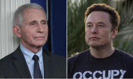 TS Anthony Fauci (trái) và tỷ phú Elon Musk