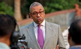 Ngoại trưởng Anh James Cleverly. (Ảnh: Reuters)