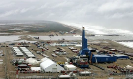 Một giàn khoan thuộc dự án Sakhalin-1. (Ảnh: Reuters)