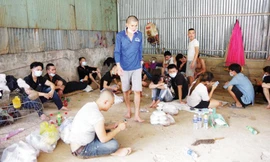 Nhóm người Việt bỏ chạy khỏi sòng bài ở Campuchia về An Giang