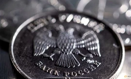 Một đồng xu của Nga. (Ảnh: Reuters)