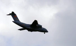 Một chiếc máy bay vận tải hạng nặng Y-20 của Không quân Trung Quốc. (Ảnh: AP)