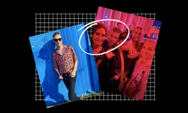 Olavi Uusivirta đứng cạnh Thủ tướng Phần Lan Sanna Marine trong bức ảnh chụp cùng nhóm bạn