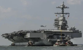 Tàu sân bay Mỹ USS Gerald R. Ford lên đường tập trận sau nhiều trục trặc