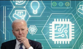 Tổng thống Mỹ Joe Biden vừa ký sắc lệnh về việc phát hành tiền điện tử. (Ảnh: AP)