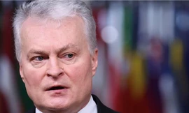 Tổng thống Lithuania Gitanas Nauseda. (Ảnh: AP)