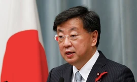 Tổng thư ký Nội các Nhật Matsuno Hirokazu. (Ảnh: Reuters)