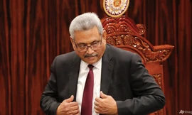 Ông Gotabaya Rajapaksa gửi thư từ chức sau khi đến Singapore. (Ảnh: AP) 