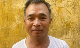 Đối tượng Chu tại Cơ quan Công an