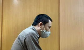 Nguyễn Hải tại phiên tòa ngày 5/4.