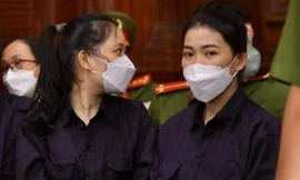 Bị cáo chủ mưu cầm đầu vụ án Nguyễn Thái Luyện tại phiên tòa.