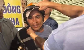 Nghi phạm Đoàn Minh Hải bị công an bắt tại TP.HCM. Ảnh do công an cung cấp.