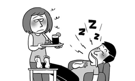 Em mệt vì phải lo từ A đến Z cho anh ấy...