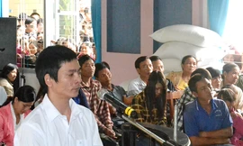 Bị cáo Tuấn tại phiên tòa