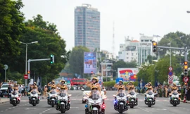 Mãn nhãn hình ảnh tổng duyệt chương trình Vinh quang Công an Nhân dân Việt Nam