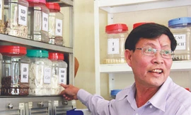 Thầy Lợi lý giải về bài thuốc bổ tỳ Ảnh: Nguyễn Huy