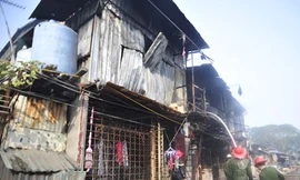 Cháy khu nhà trọ cạnh khách sạn La Thành