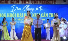 Nữ sinh Lê Thị Tường Vy đăng quang Hoa khôi đại học Nam Cần Thơ