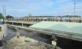 An Giang xả lũ đón phù sa từ thượng nguồn, dân hò reo phấn khởi