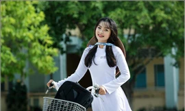 Hình ảnh dễ thương 'nét đẹp học trò' nhớ về một thời áo trắng