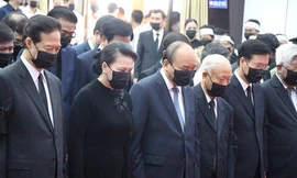 Lãnh đạo Đảng, Nhà nước viếng nguyên Phó Thủ tướng Trương Vĩnh Trọng