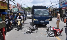 Hiện trường một vụ tai nạn giao thông. Ảnh minh hoạ.