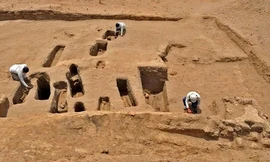 Phần mộ nữ tu được tìm thấy ở khu khảo cổ Chotuna-Chornancap, Peru. Ảnh: Peruvian Ministry of Culture.