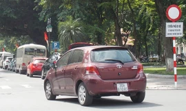 Phố Lê Thạch - một trong 16 tuyến phố cấm phương tiện để đi bộ. Ảnh: Trọng Đảng.