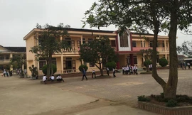 Trường THCS Phong Bắc - nơi xảy ra vụ việc.