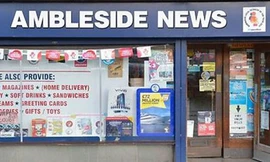 Cửa hàng báo Ambleside ở Anh. Ảnh: BBC.