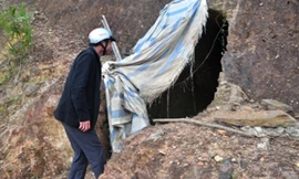 Mục sở thị đường hầm của Bí thư huyện ở Quảng Nam